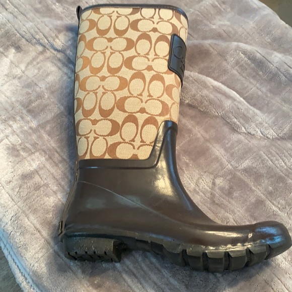 Coach rain boots